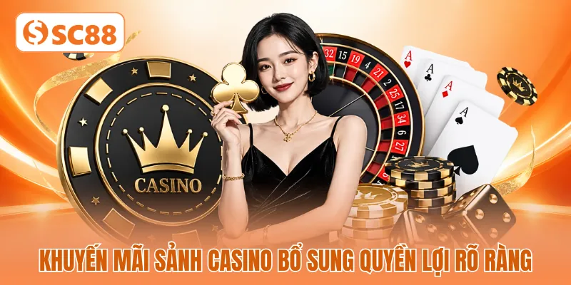 Khuyến mãi sảnh Casino bổ sung quyền lợi rõ ràng